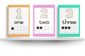 Number Posters (Pastel)